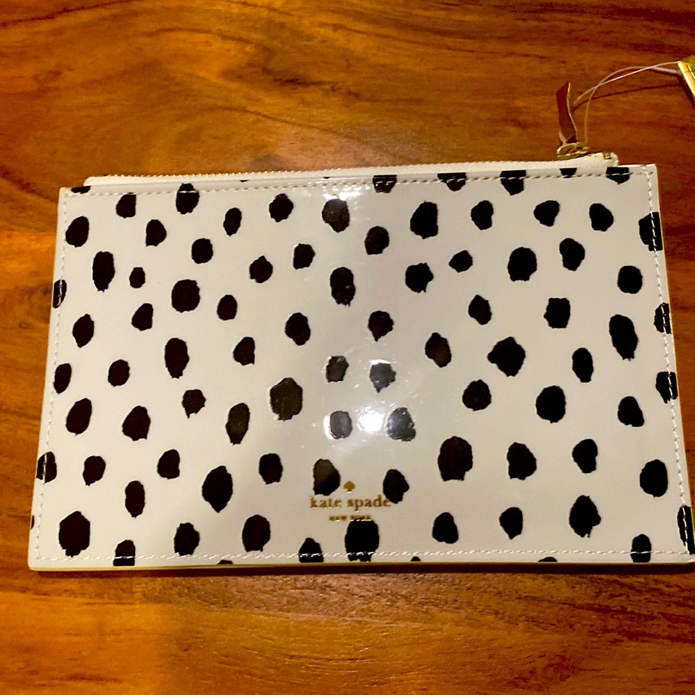 NWT Kate Space Polka Dot Pencil Case